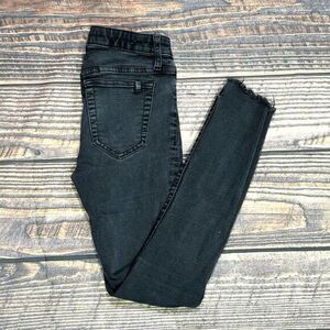 Joe's Jeans Women's Size 25 Black Charcoal‎ Skinny Fit Raw Hem Slim Fit Stretch